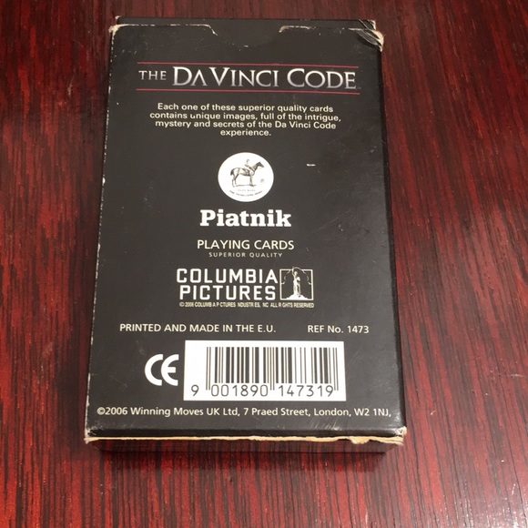DA Vinci Code Playing Cards - Picture 2 of 5